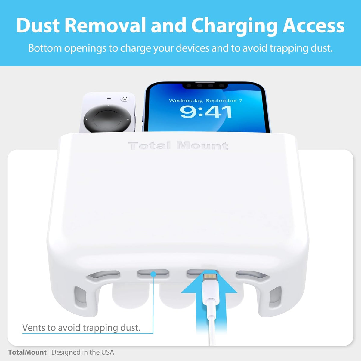 Total Mount - Veggstandur Fjarstýringar Hvít