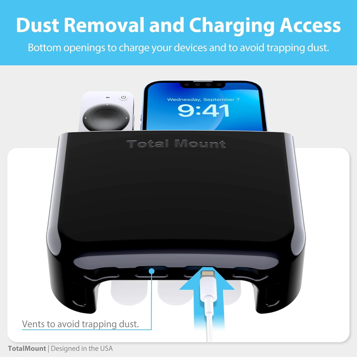 Total Mount - Veggstandur Fjarstýringar Svört