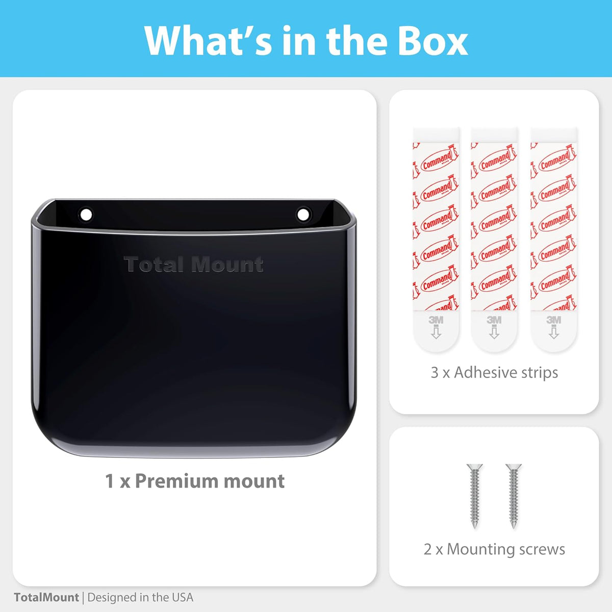 Total Mount - Veggstandur Fjarstýringar Svört