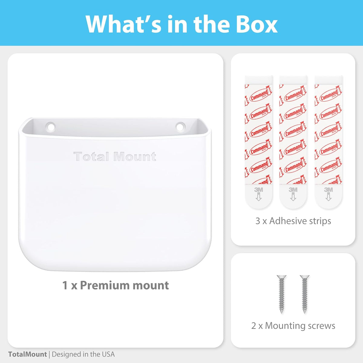 Total Mount - Veggstandur Fjarstýringar Hvít