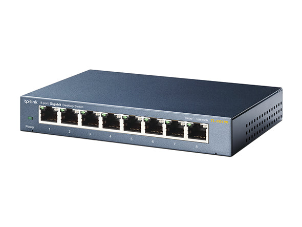 TP Link - 8 Port 10/100/1000 Switch