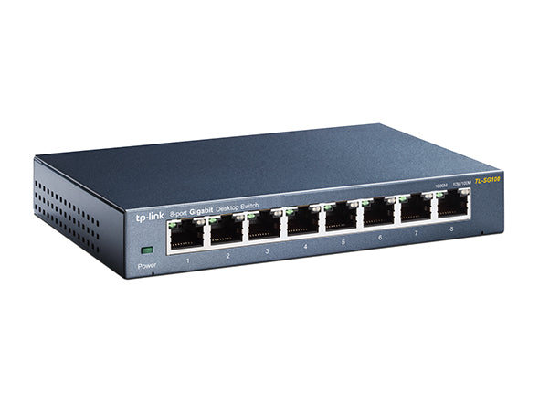 TP Link - 8 Port 10/100/1000 Switch